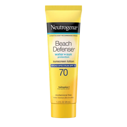 Beach Defense® Water + Sun Protection Oxybenzone-free Sunscreen Lotion Broad Spectrum SPF 70