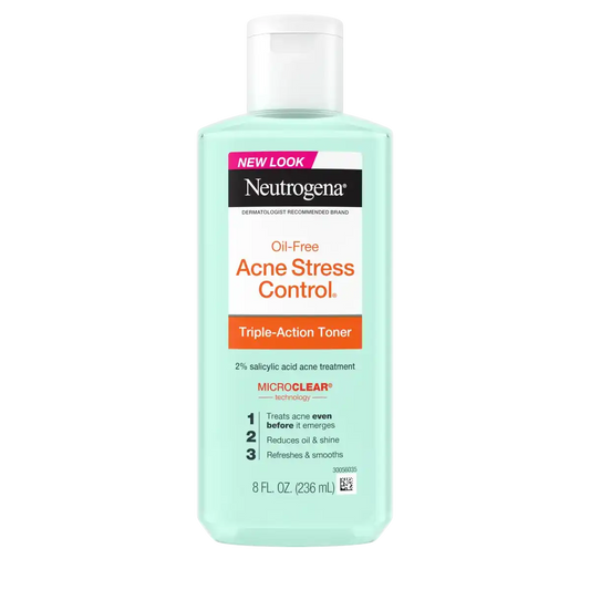 Neutrogena Oil-Free Acne-Fighting Stress Control Triple-Action Toner, 8 Fl. Oz