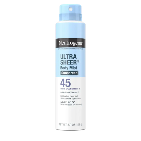 Neutrogena® Ultra Sheer® Body Mist Sunscreen Spray Broad Spectrum SPF 45